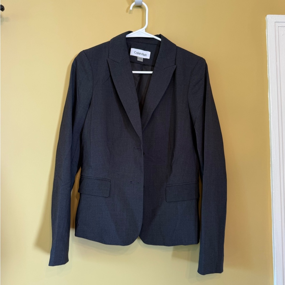 Calvin Klein Women's Charcoal Blazer